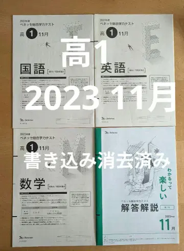 고1 종합학력 테스트 2023년 11월 베네세