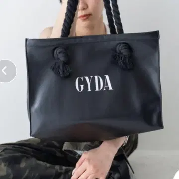 GYDA 쇼핑백 스타일 인조 가죽 토트백 택 포함