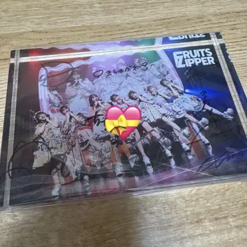 FRUITS ZIPPER 전원 사인 아크릴 블랙