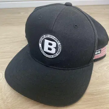브리핑 캡 플랫 블랙 골프 로고