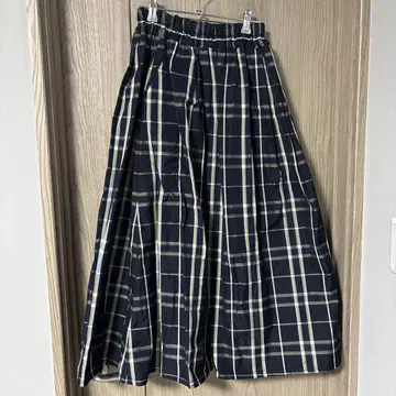 거의 새상품! 아시야 Style sea 스타일씨 체크 무늬 타프타 스커트