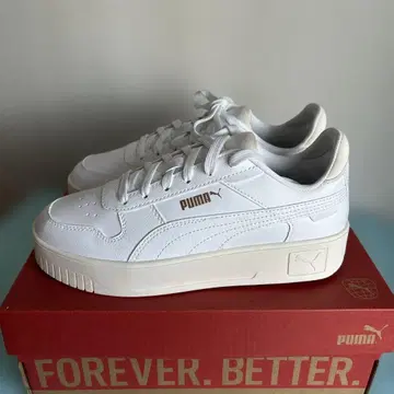 PUMA CARINA STREET WR 23.0cm 화이트/골드