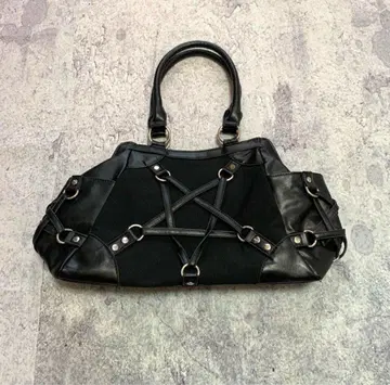00s archive design Leather handbag BK