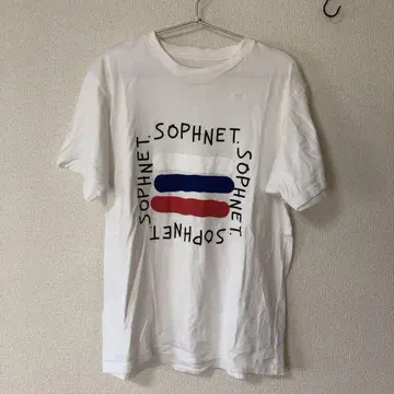 새상품급 [ SOPHNET. ] 로고 프린트 화이트 T셔츠