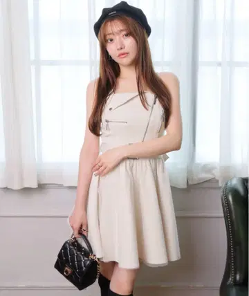 립 서비스 튤 플레어 점프 스커트 원피스