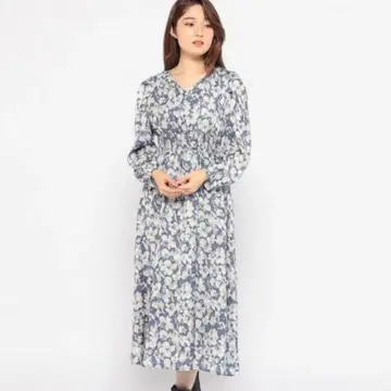 미슈마슈 블러 플라워 원피스