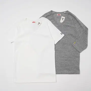 미사용 할리우드 런치 마켓 스트레치 플라이스 V넥 2개 set L