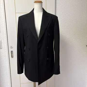 옴므 걸스 블랙 더블 브레스트 테일러드 자켓