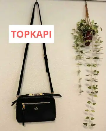 TOPKAPI 이탈리아 슈링크 가죽 미니 숄더백 블랙