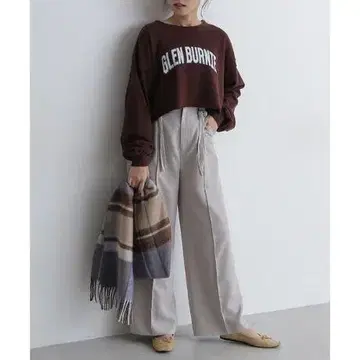프리즈마트 스웨이드 와이드 팬츠
