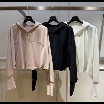 FOXEY 돌먼 슬리브 후드티 핑크