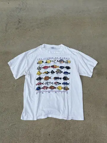 90s Hanes 물고기 셔츠
