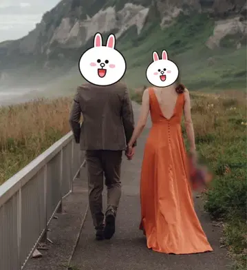 테라코타 웨딩 드레스 S