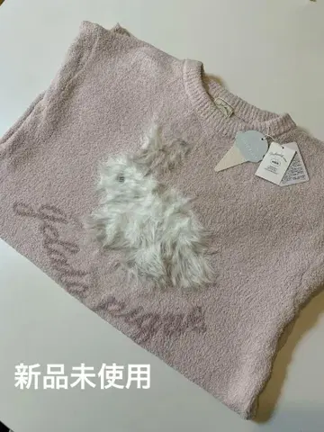 미사용 새상품 젤라또피케 베비모코 토끼 자카드 원피스 핑크