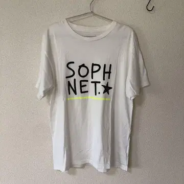 새상품급 SOPH.NET 프린트 화이트 T셔츠