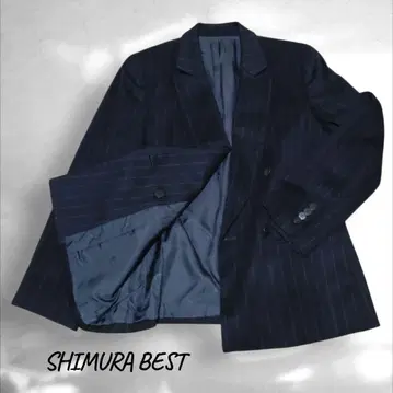 SHIMURA BEST 더블 테일러드 자켓 캐시미어 그레이