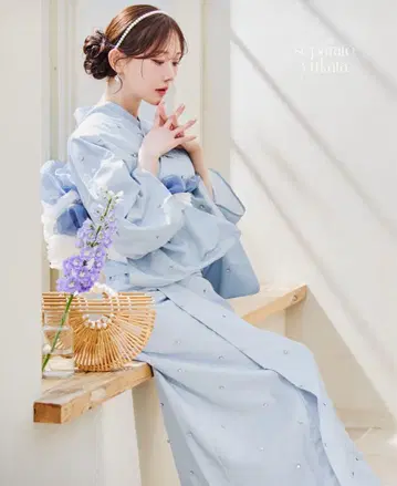 세퍼레이트 아가일 비쥬 유카타