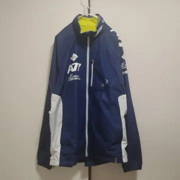 ASICS A77 로고 윈드 브레이커 블루 계열 빅 사이즈 2XO