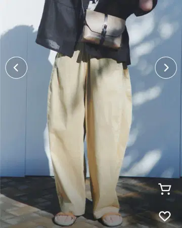 새상품 스튜디오 클립 이지케어 접촉 냉감 경량 럭비공 팬츠 베이지