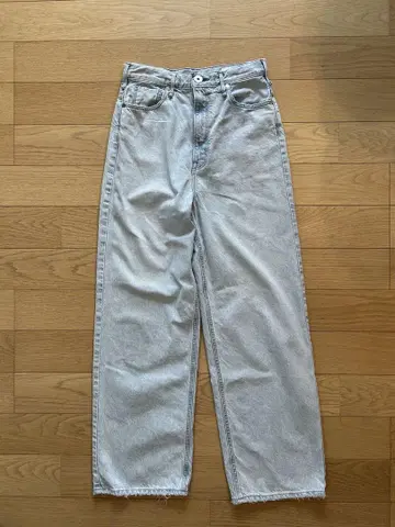 upper hights 라이트 블루 와이드 레그 데님
