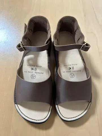 [ 미사용 ] 오로라슈즈 뉴멕시칸 가죽 샌들 8