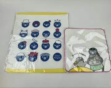 Suica 수박펭귄 타월 세트 대소 2장