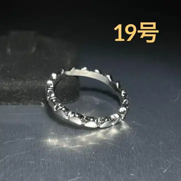빈티지 패션 반지 실버 19호 물결 모양 웨이브 디자인 반지
