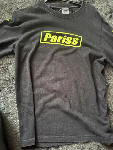 Pariss 로고 블랙 T셔츠 S