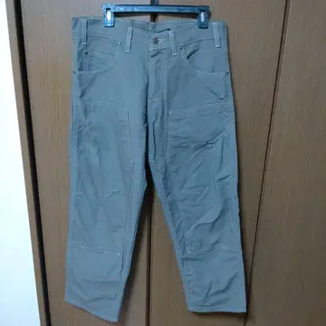 PRSN BLU 더블니 워크 팬츠 올리브 W34 L30