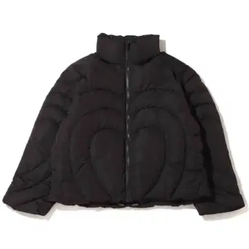 atmos pink 블랙 퀼팅 자켓 숏 기장 하트