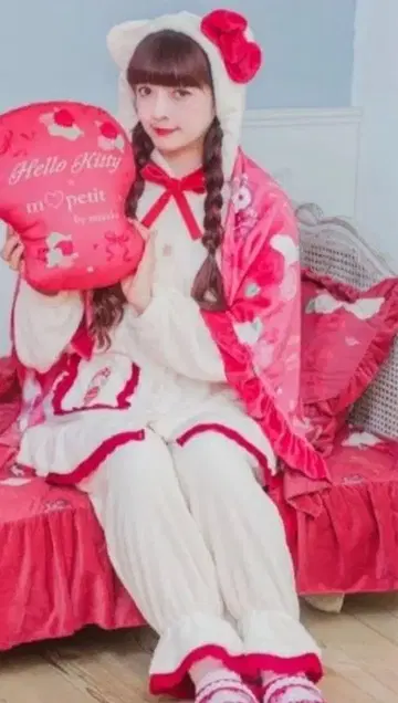 아오키 미사코 키티 파자마 L 룸웨어 초기 보들보들 시마무라