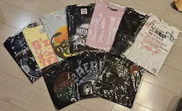 [ 미사용 ] B'z LIVE 투어 T셔츠 세트 연대 불문