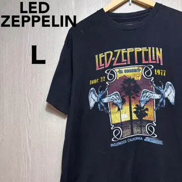 LED ZEPPELIN 반팔 T셔츠 L 블랙