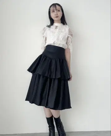 dazzlin 디어드 벌룬 미디엄 스커트 S