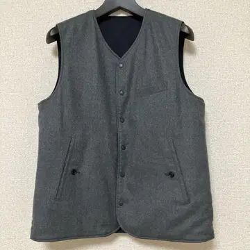 STILL BY HAND 리버서블 충전솜 베스트 사이즈 46