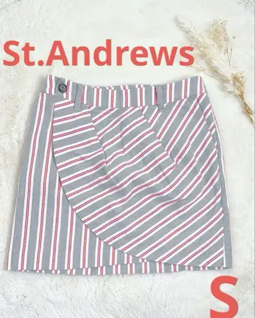 St.Andrews 스트라이프 골프 스커트 S 사이즈