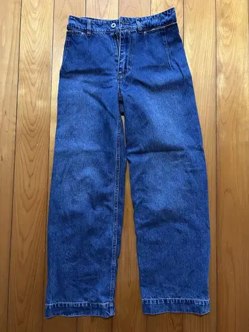 SLOBE IENA LE DENIM 배기 팬츠 블루 사이즈 36