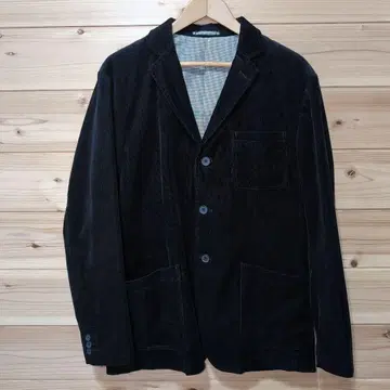 GU 코듀로이 블랙 테일러드 자켓