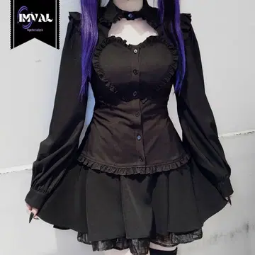 Qooza IMVAL Heart shirt 블랙