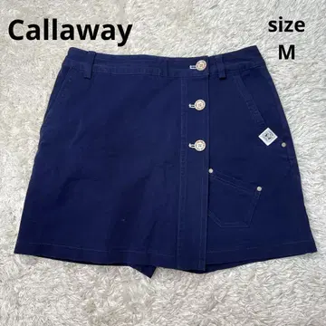 캘러웨이 아로하 골프 스커트 팬츠 일체형 랩스커트 네이비 M