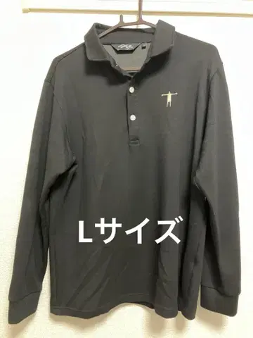 T-MAC 블랙 L 사이즈 긴팔 피케 셔츠