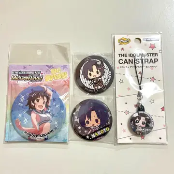 아이돌 마스터 캔뱃지 키쿠치 마코토 4세트