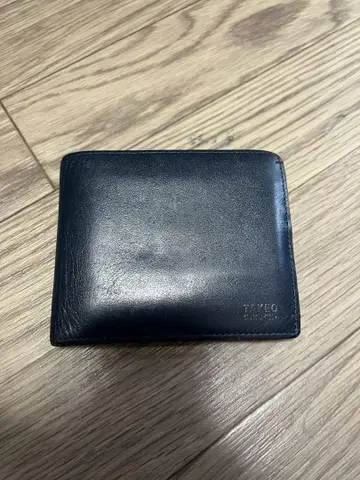 TAKEO KIKUCHI 접이식 지갑 네이비