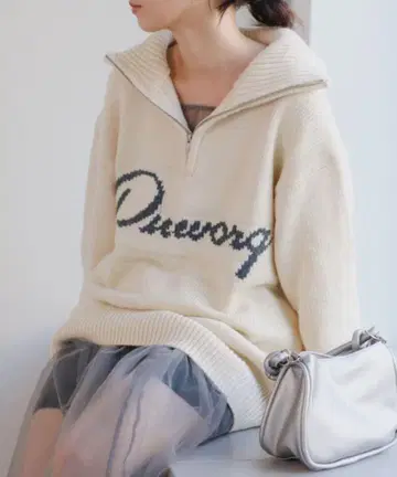 Kastane 하이넥 ZIP 로고 니트