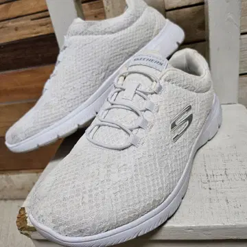 SKECHERS 스케쳐스 스니커즈 메쉬 화이트 25cm