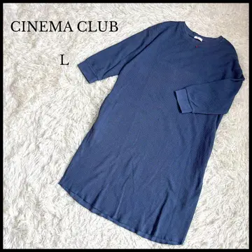 [ CINEMA CLUB ] 시네마 클럽 티셔츠 원피스 L 파랑 여성용