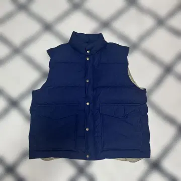 구제 의류 네이비 다운 베스트 2 포켓 vintage L 사이즈