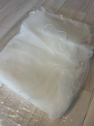 결혼식 롱 베일(펄) 3미터