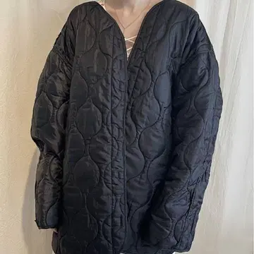 preloved 밀리터리 퀼팅 라이너 블랙
