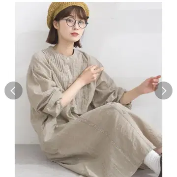 새상품 루필리안 랜덤 시어서커 레이스 절개 원피스